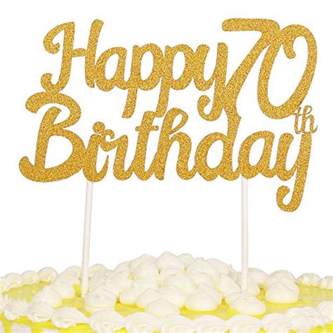 Happy 70th Birthday Cake Topper Printable